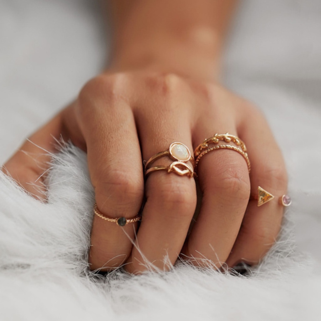 Heather Ring Set